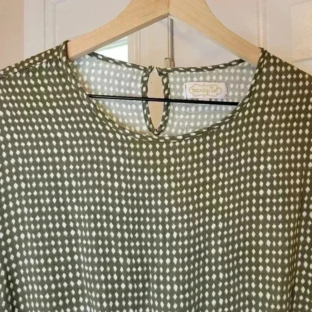 Mud Pie Olive Green Long Sleeve Dress